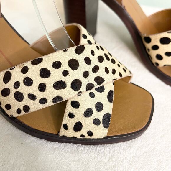 Dolce Vita Nala Block Heel Leather Sandals Size 6 - Picture 12 of 12